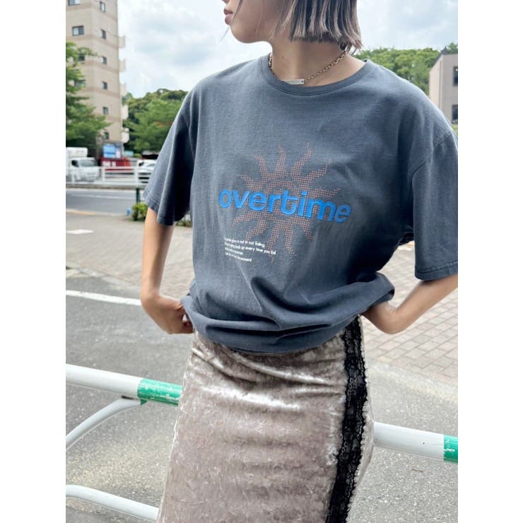 OVER TIMEグラフィックBIG Tシャツ | EVRIS | 詳細画像10 