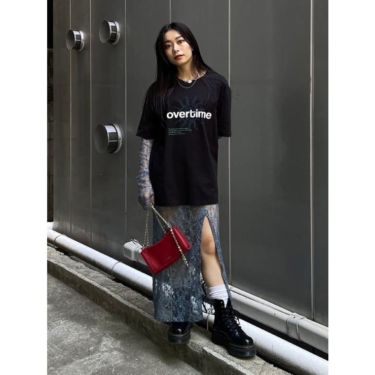 OVER TIMEグラフィックBIG Tシャツ | EVRIS | 詳細画像17 