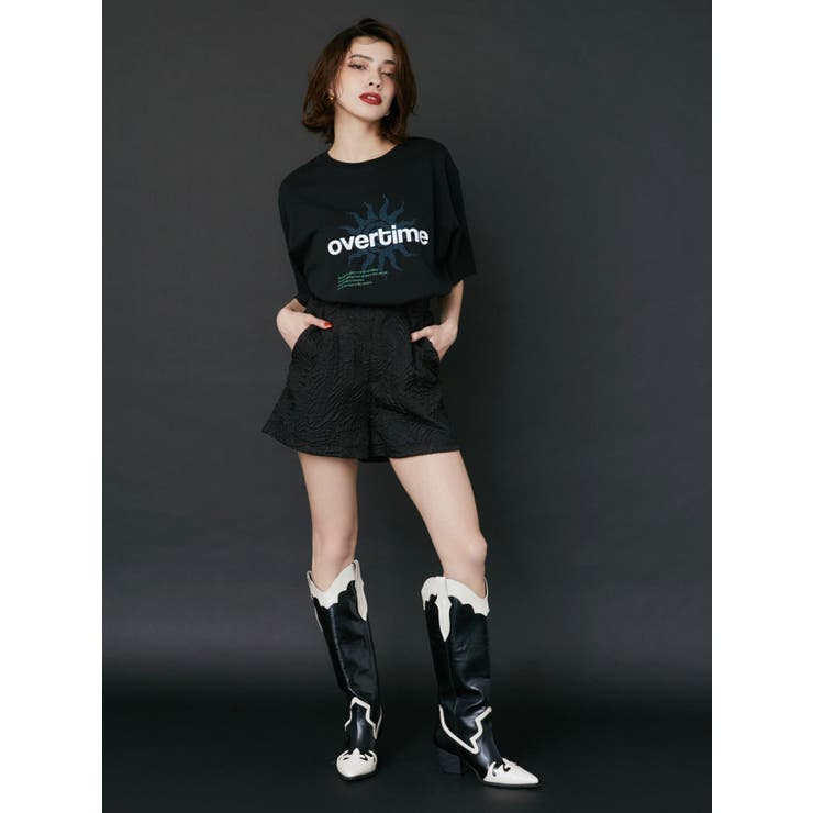 OVER TIMEグラフィックBIG Tシャツ | EVRIS | 詳細画像7 