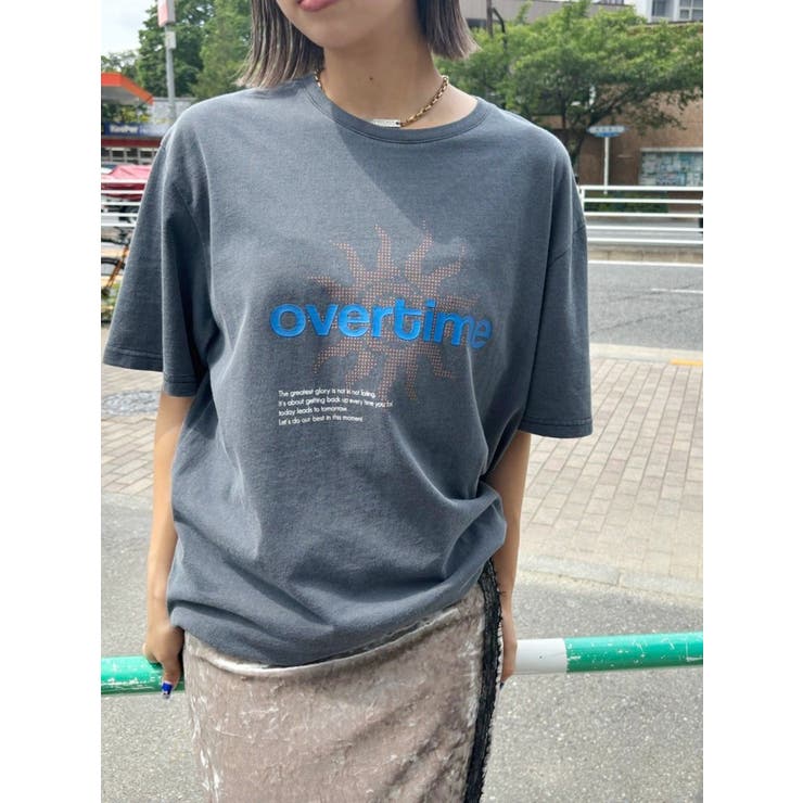 OVER TIMEグラフィックBIG Tシャツ | EVRIS | 詳細画像9 