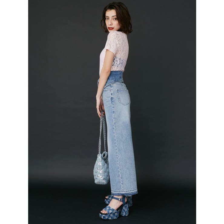 ワンポイントバックレースTシャツ | EVRIS | 詳細画像12 