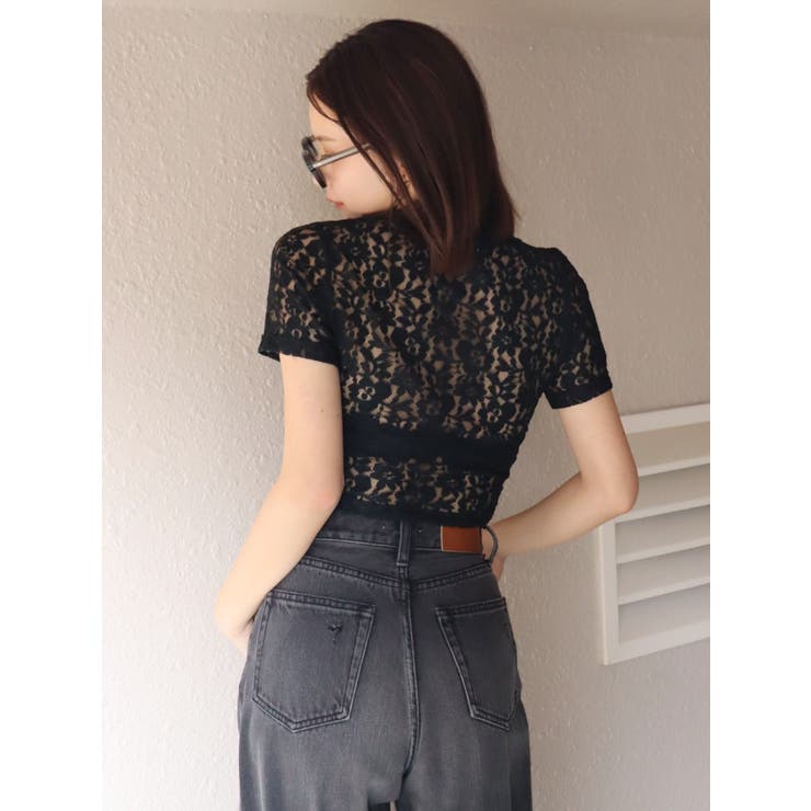 ワンポイントバックレースTシャツ | EVRIS | 詳細画像15 