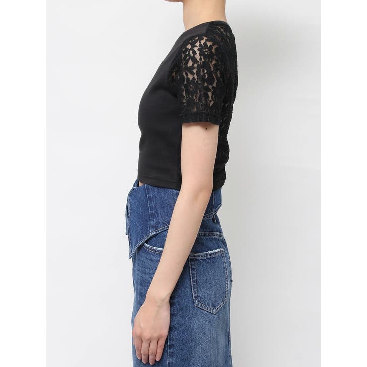 ワンポイントバックレースTシャツ | EVRIS | 詳細画像39 