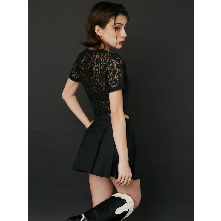 ワンポイントバックレースTシャツ | EVRIS | 詳細画像4 