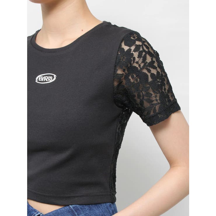 ワンポイントバックレースTシャツ | EVRIS | 詳細画像42 