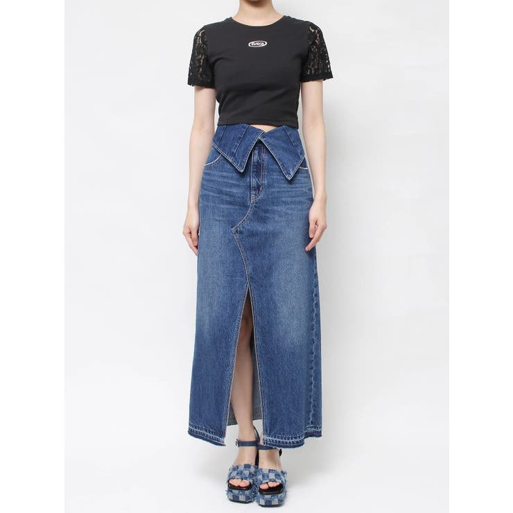 ワンポイントバックレースTシャツ | EVRIS | 詳細画像45 