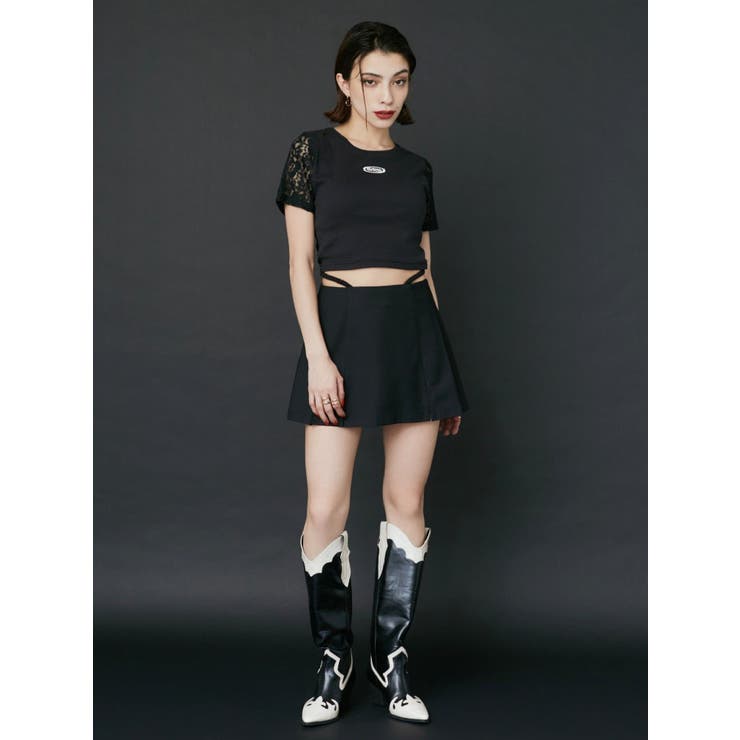 ワンポイントバックレースTシャツ | EVRIS | 詳細画像6 