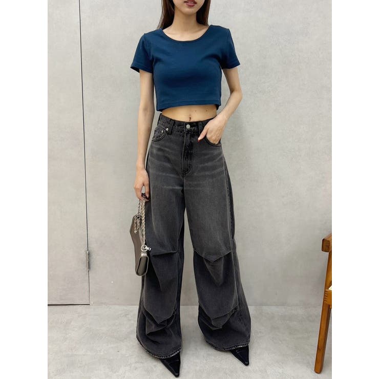 BASICシンプルショートTシャツ | EVRIS | 詳細画像16 