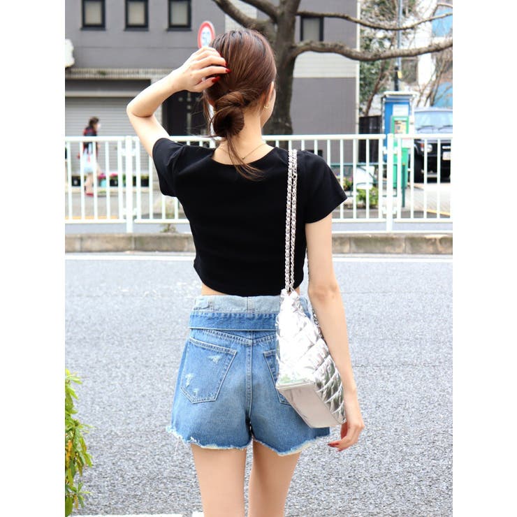 BASICシンプルショートTシャツ | EVRIS | 詳細画像29 