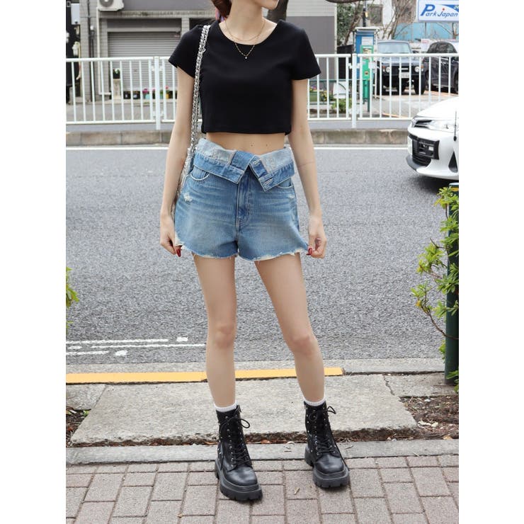 BASICシンプルショートTシャツ | EVRIS | 詳細画像31 