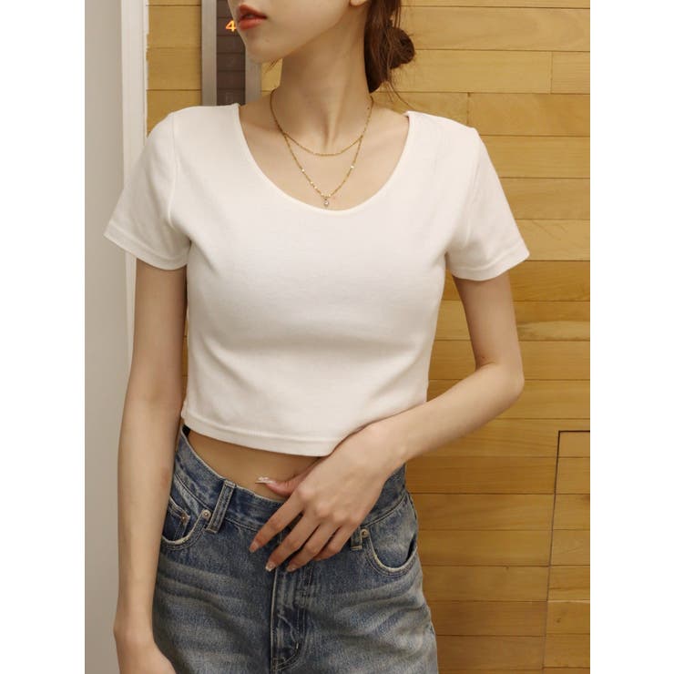 BASICシンプルショートTシャツ | EVRIS | 詳細画像7 