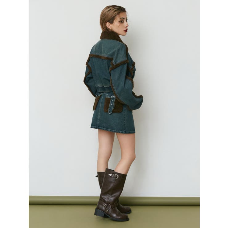 デニムボアブルゾン【セットアップ着用可能】[品番：MKSW0060166