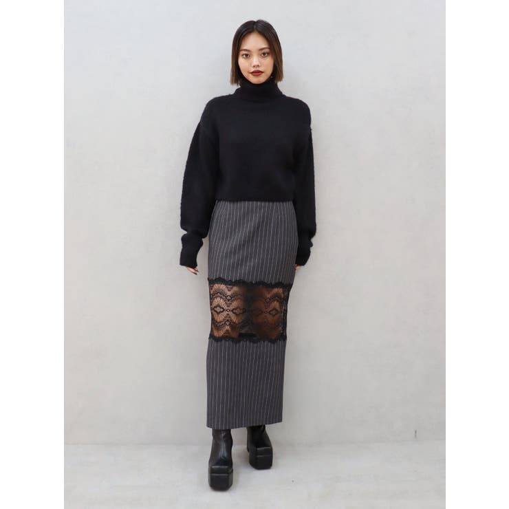 レース切り替えロングスカート | EVRIS | 詳細画像20 