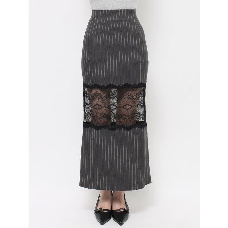レース切り替えロングスカート | EVRIS | 詳細画像24 