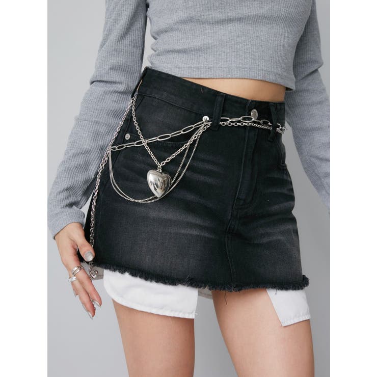 HEART MOTIFダブルボディーチェーン | EVRIS | 詳細画像2 