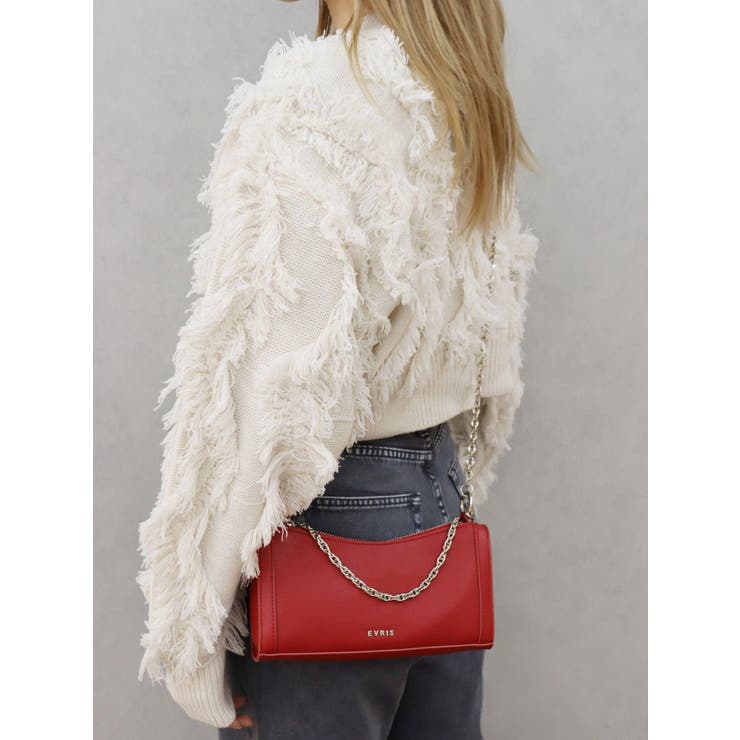 フリンジニットショートカーディガン | EVRIS | 詳細画像18 