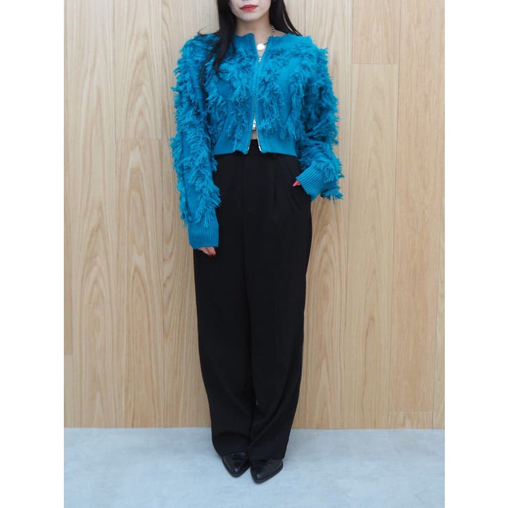 フリンジニットショートカーディガン | EVRIS | 詳細画像34 