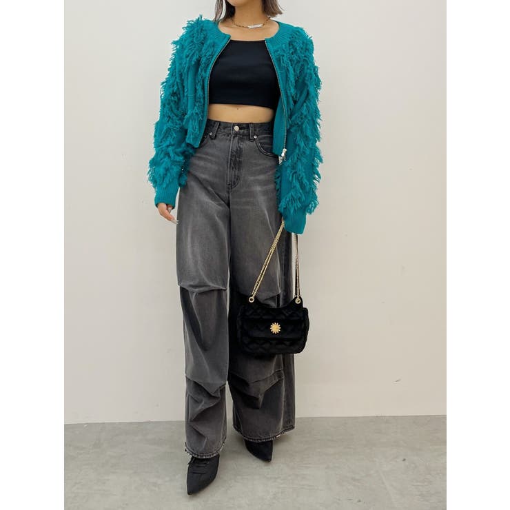 フリンジニットショートカーディガン | EVRIS | 詳細画像41 