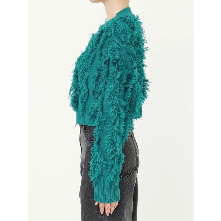 フリンジニットショートカーディガン | EVRIS | 詳細画像47 