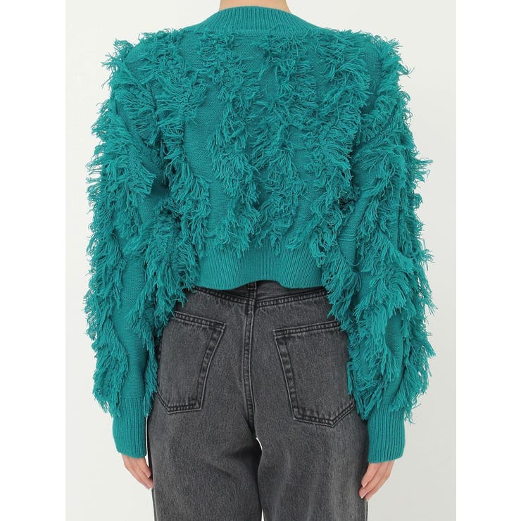 フリンジニットショートカーディガン | EVRIS | 詳細画像48 