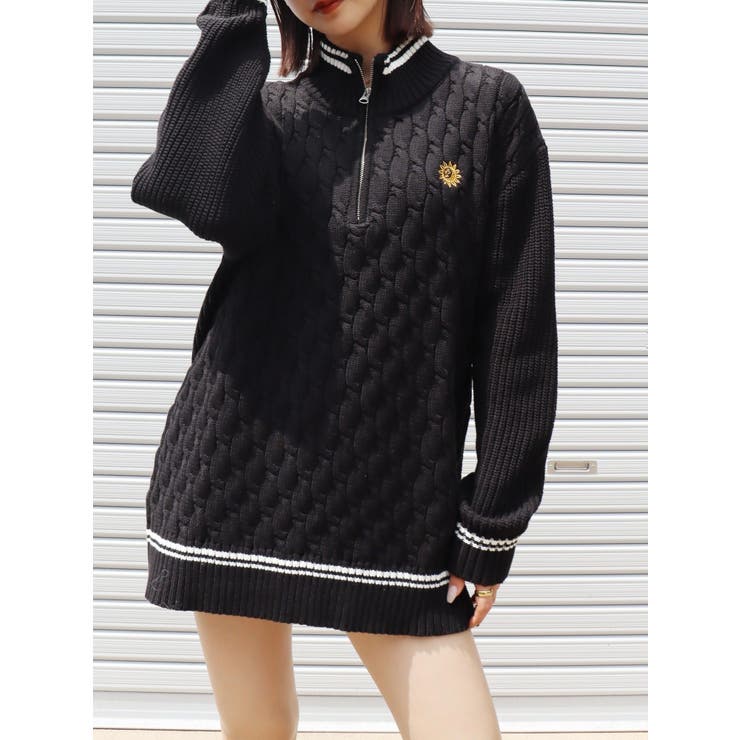 【LOOKPLE】エコエイベルケーブルハーフジップフードニット 楽天市場】【マラソンSALE開催中】【SALE】春 ショールカラー