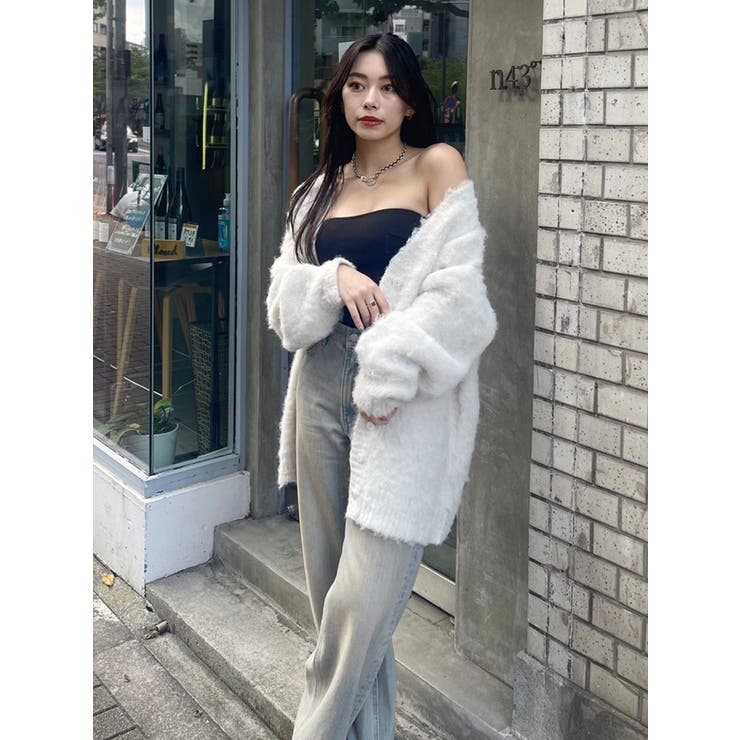 【WEB限定】ソフトシャギーニットカーディガン | EVRIS | 詳細画像19 