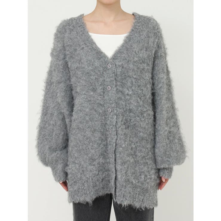 【WEB限定】ソフトシャギーニットカーディガン | EVRIS | 詳細画像29 