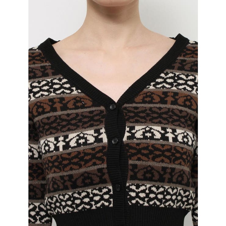 オリジナルジャガードショートニットカーディガン | EVRIS | 詳細画像21 