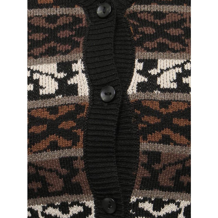 オリジナルジャガードショートニットカーディガン | EVRIS | 詳細画像27 