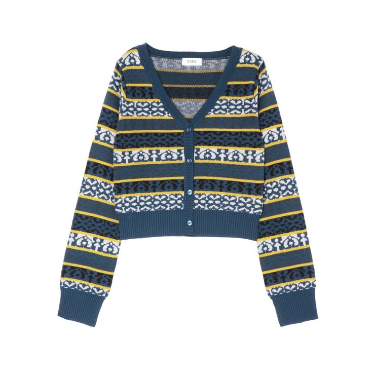 オリジナルジャガードショートニットカーディガン | EVRIS | 詳細画像28 