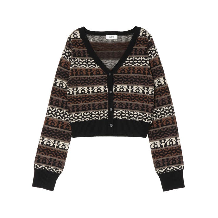 オリジナルジャガードショートニットカーディガン | EVRIS | 詳細画像29 
