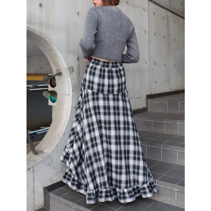 プレーティングリブニットトップス | EVRIS | 詳細画像26 