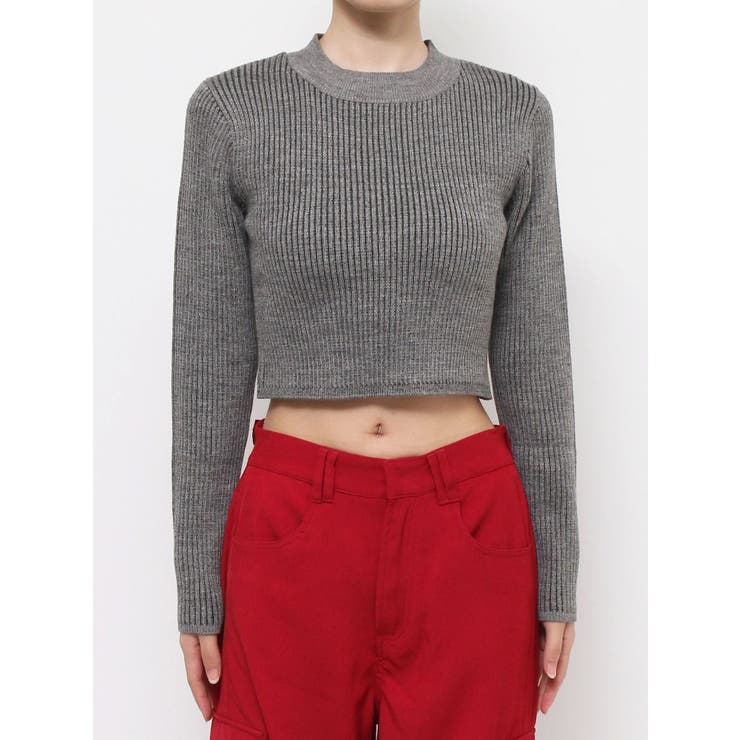 プレーティングリブニットトップス | EVRIS | 詳細画像27 