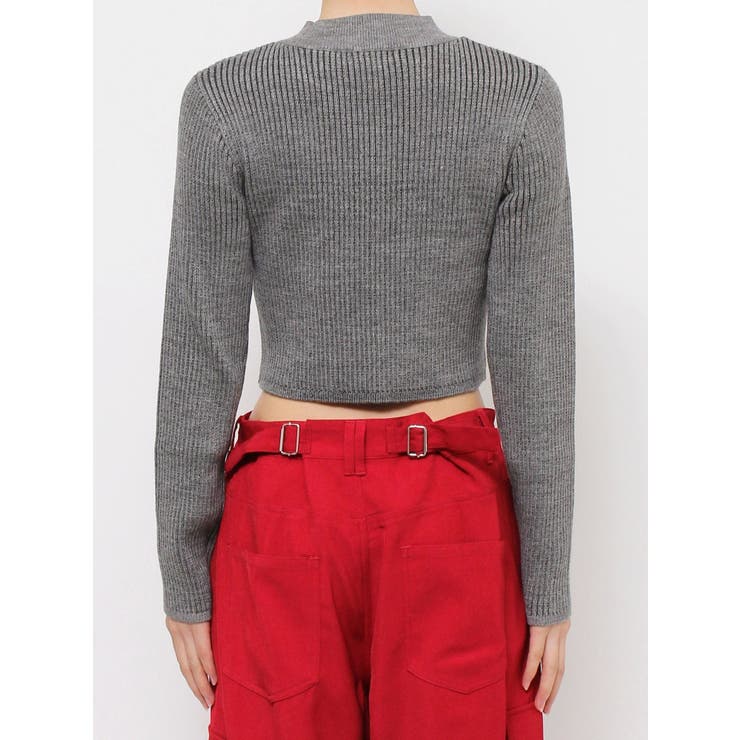 プレーティングリブニットトップス | EVRIS | 詳細画像29 