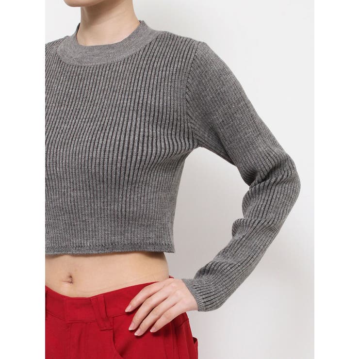 プレーティングリブニットトップス | EVRIS | 詳細画像31 