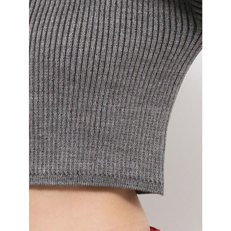 プレーティングリブニットトップス | EVRIS | 詳細画像32 