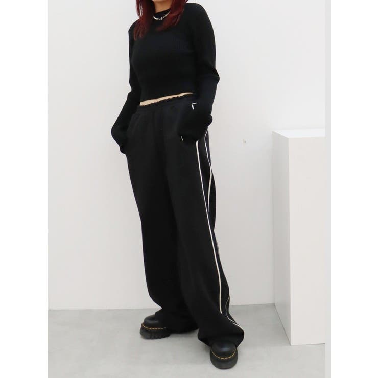 プレーティングリブニットトップス | EVRIS | 詳細画像50 