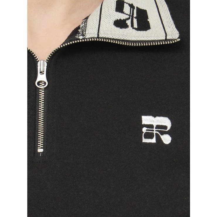 ロゴラインハーフジップショートスウェットトップス【セットアップ着用可能】 | EVRIS | 詳細画像47 