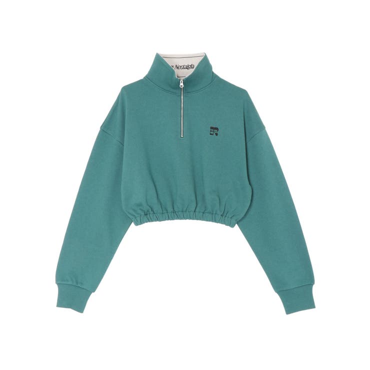 ロゴラインハーフジップショートスウェットトップス【セットアップ着用可能】 | EVRIS | 詳細画像49 