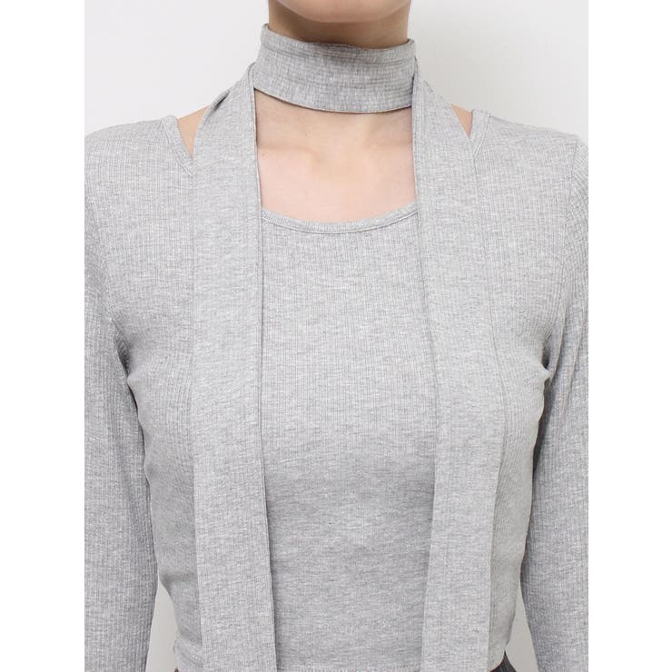 チョーカーリボン付リブトップス | EVRIS | 詳細画像35 