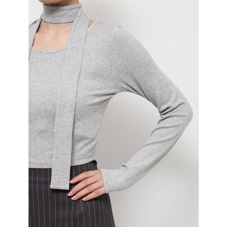 チョーカーリボン付リブトップス | EVRIS | 詳細画像36 