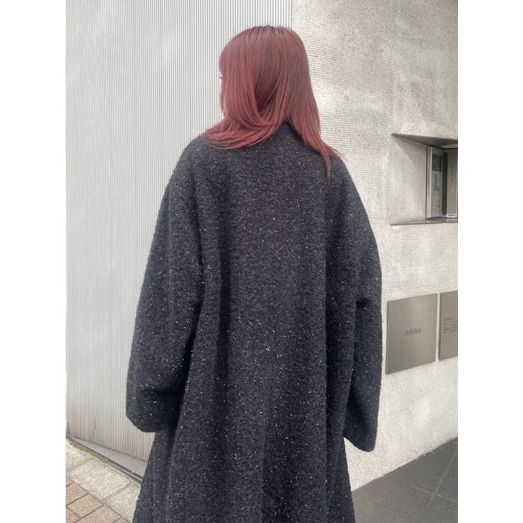 ラメオーバーサイズロングコート[品番：MKSW0061400]｜EVRIS