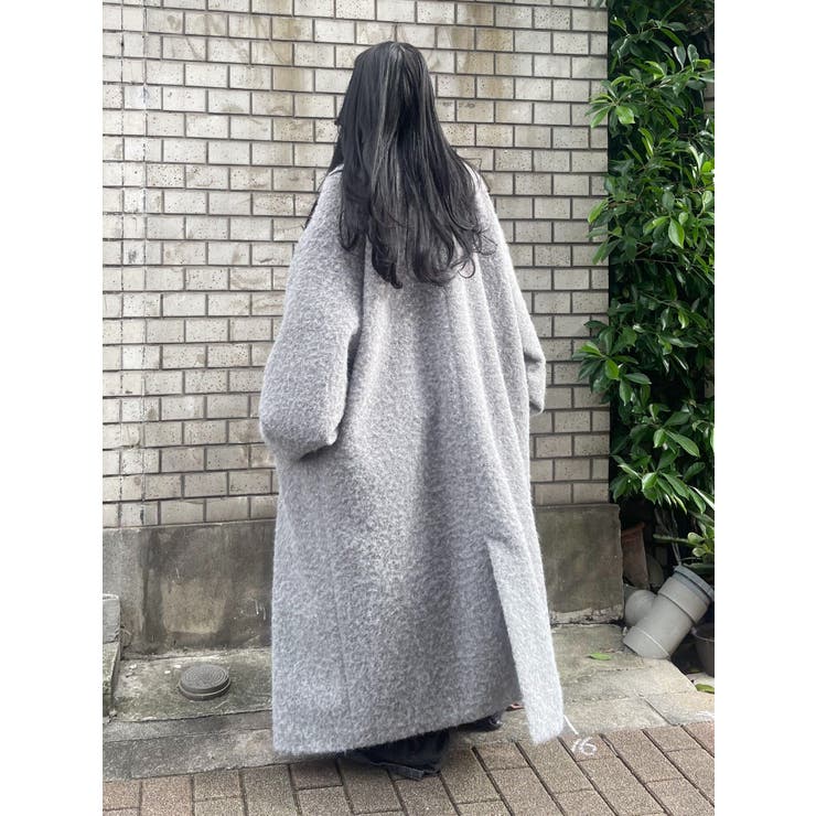 ラメオーバーサイズロングコート[品番：MKSW0061400]｜EVRIS