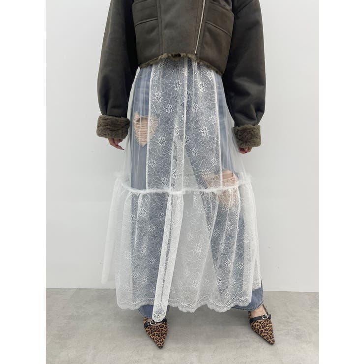 レースコンビロングキャミワンピース | EVRIS | 詳細画像31 