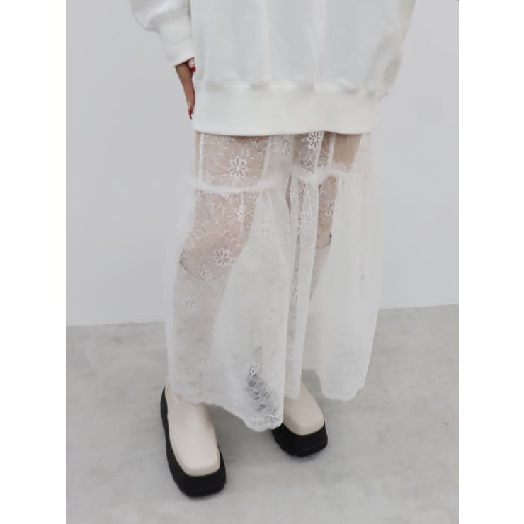 レースコンビロングキャミワンピース | EVRIS | 詳細画像36 