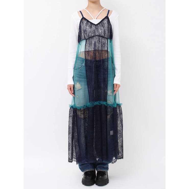 レースコンビロングキャミワンピース | EVRIS | 詳細画像47 