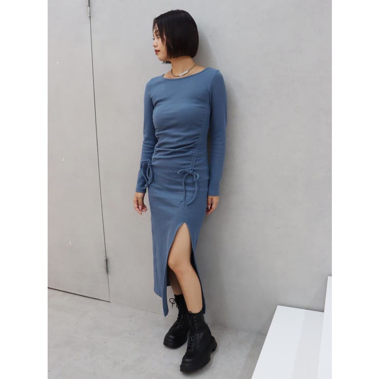 ドロストギャザーロングワンピース | EVRIS | 詳細画像25 