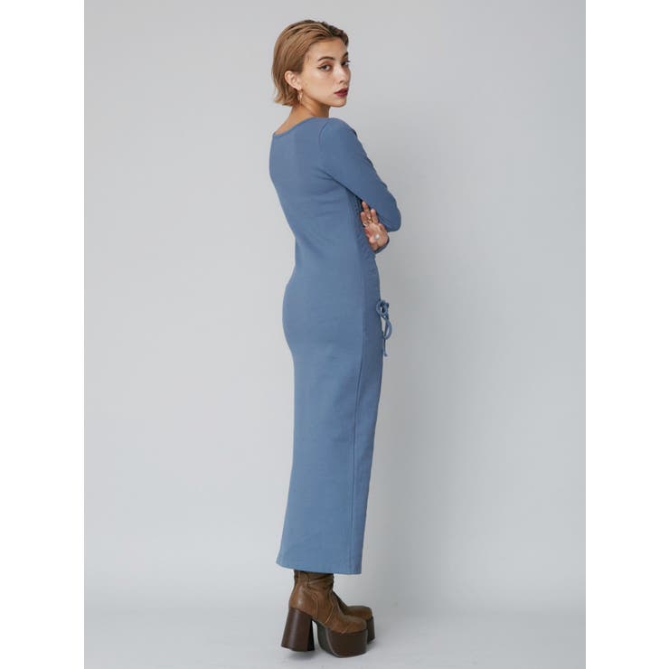 ドロストギャザーロングワンピース | EVRIS | 詳細画像4 