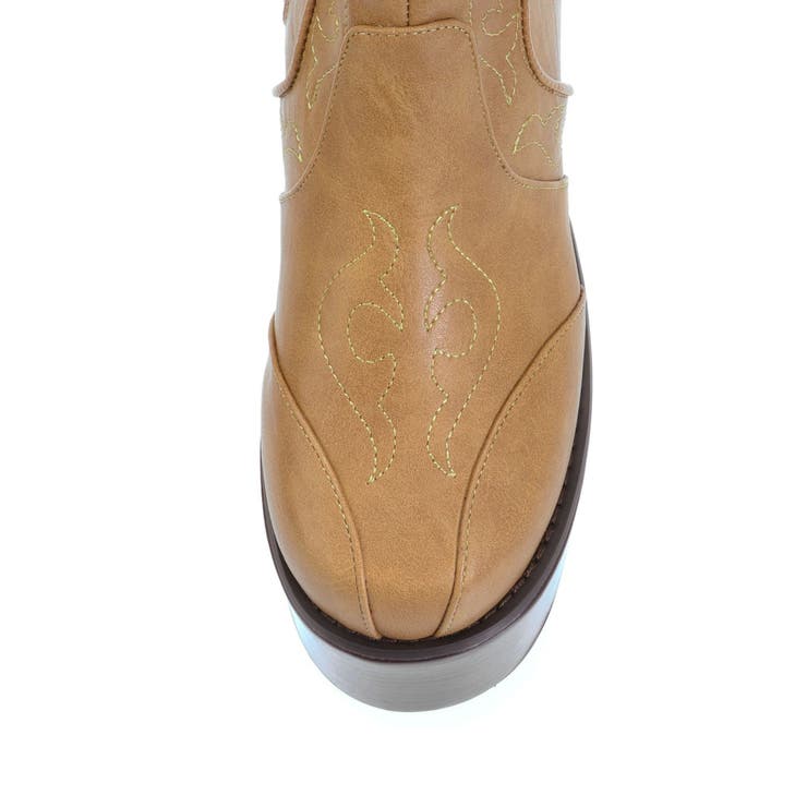 ウエスタンデザインプラットフォームブーツ | EVRIS | 詳細画像13 