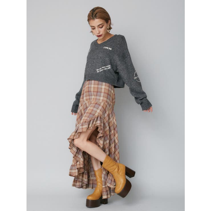 ウエスタンデザインプラットフォームブーツ | EVRIS | 詳細画像3 